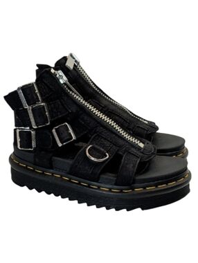 Dr. Martens Olson Tumbled Nubuck Leather Gladiator Sandals Size 5